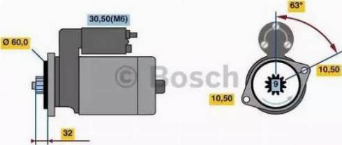 BOSCH 0 001 125 613 - Стартер autocars.com.ua