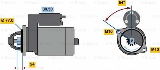 BOSCH 0 001 138 017 - Стартер autocars.com.ua