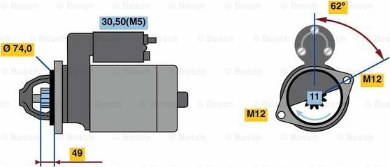 BOSCH 0 001 138 039 - Стартер autocars.com.ua