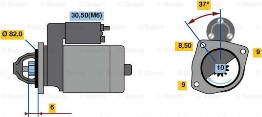 BOSCH 0 001 139 005 - Стартер autocars.com.ua