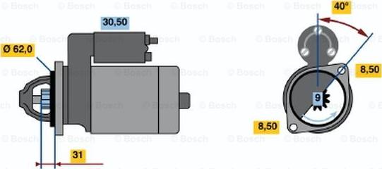 BOSCH 0 001 157 027 - Стартер autodnr.net