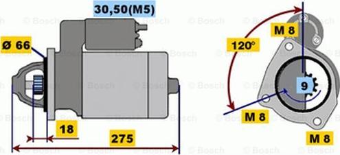 BOSCH 0 001 208 226 - Стартер autocars.com.ua