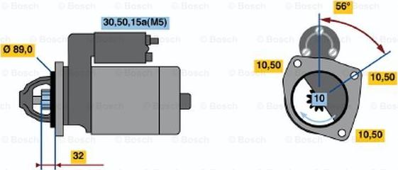 BOSCH 0 001 211 513 - Стартер autocars.com.ua