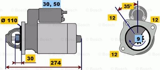 BOSCH 0 001 218 103 - Стартер autocars.com.ua