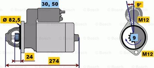 BOSCH 0 001 218 111 - Стартер avtokuzovplus.com.ua