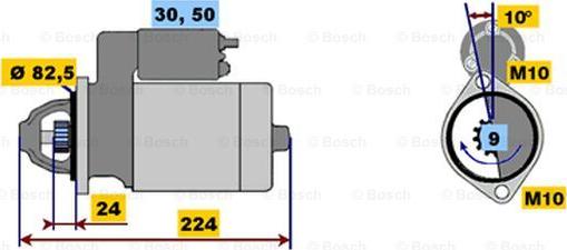 BOSCH 0 001 218 130 - Стартер avtokuzovplus.com.ua