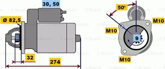 BOSCH 0 001 218 141 - Стартер avtokuzovplus.com.ua