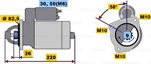 BOSCH 0 001 218 154 - Стартер autocars.com.ua