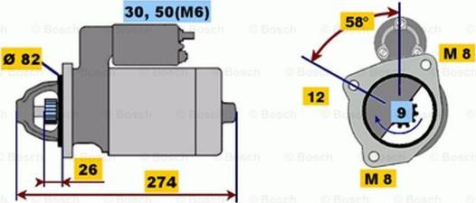 BOSCH 0 001 218 155 - Стартер avtokuzovplus.com.ua