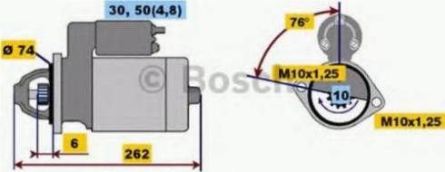 BOSCH 0001218166 - Стартер autocars.com.ua