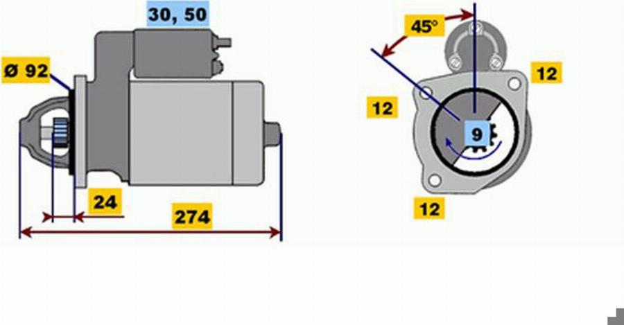 BOSCH 0001218168 - Стартер autodnr.net