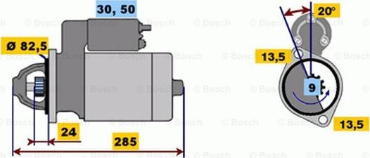 BOSCH 0 001 218 170 - Стартер autodnr.net