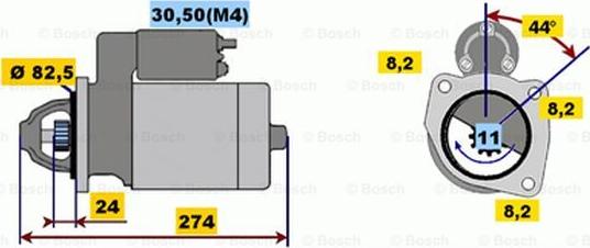 BOSCH 0 001 218 175 - Стартер avtokuzovplus.com.ua