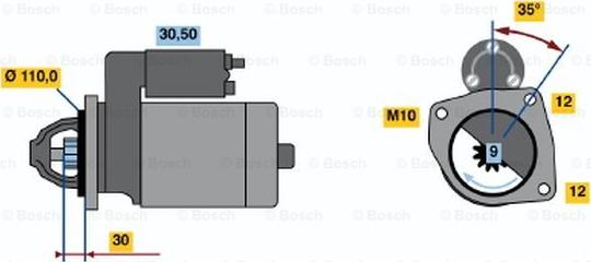 BOSCH 0 001 218 774 - Стартер avtokuzovplus.com.ua