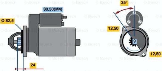 BOSCH 0 001 218 808 - Стартер avtokuzovplus.com.ua