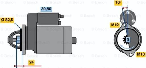 BOSCH 0 001 219 008 - Стартер autocars.com.ua