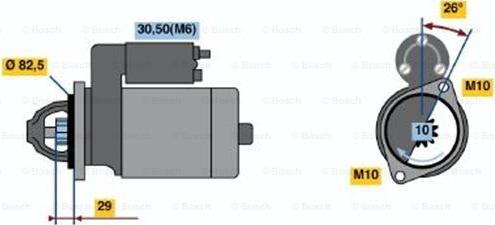 BOSCH 0 001 223 005 - Стартер autocars.com.ua