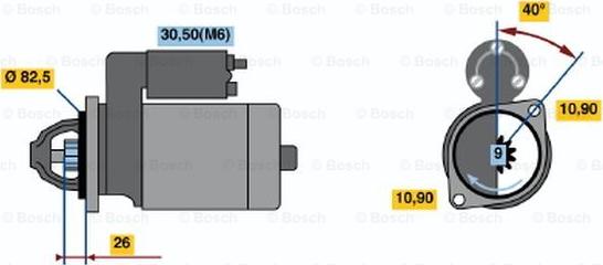 BOSCH 0 001 223 016 - Стартер autodnr.net