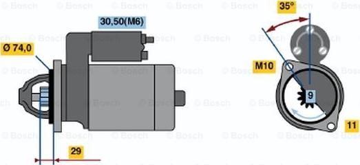 BOSCH 0 001 223 018 - Стартер autocars.com.ua