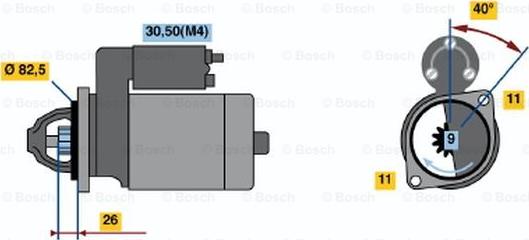 BOSCH 0 001 223 021 - Стартер autocars.com.ua