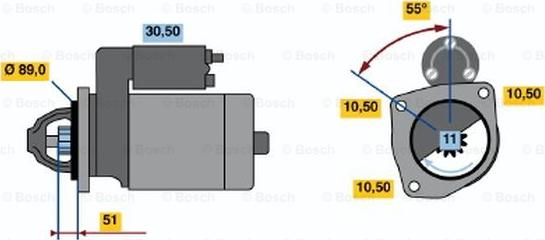 BOSCH 0 001 230 002 - Стартер avtokuzovplus.com.ua