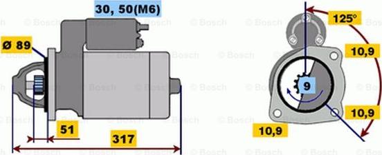 BOSCH 0 001 231 002 - Стартер autocars.com.ua