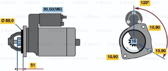 BOSCH 0 001 231 016 - Стартер avtokuzovplus.com.ua