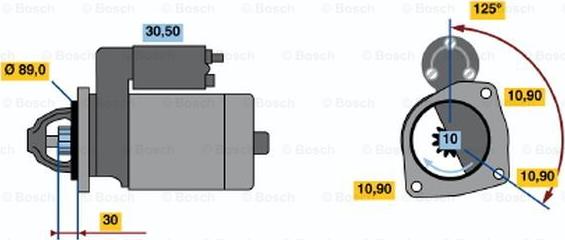 BOSCH 0 001 231 017 - Стартер autocars.com.ua