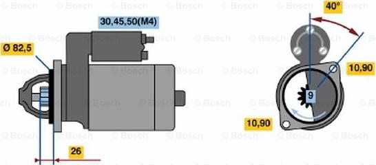 BOSCH 0 001 231 018 - Стартер avtokuzovplus.com.ua