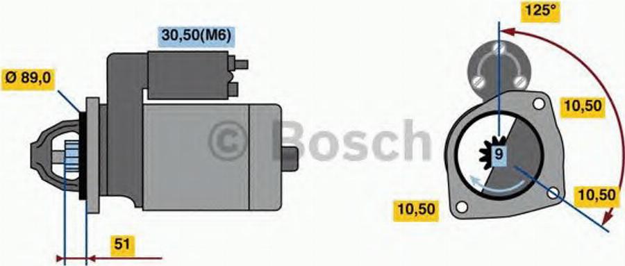 BOSCH 0 001 231 033 - Стартер autodnr.net