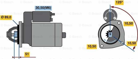 BOSCH 0 001 231 133 - Стартер autocars.com.ua