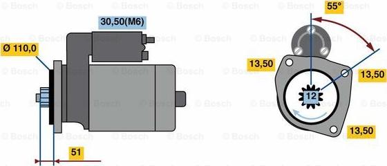 BOSCH 0 001 241 119 - Стартер autocars.com.ua