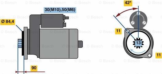 BOSCH 0 001 260 002 - Стартер autocars.com.ua