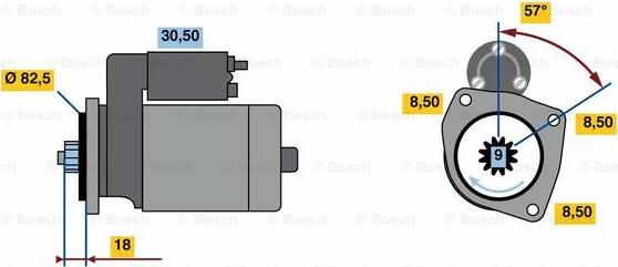 BOSCH 0 001 312 108 - Стартер autocars.com.ua