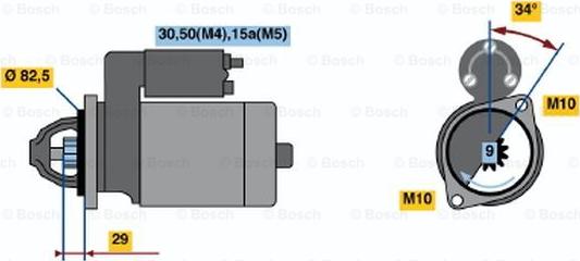 BOSCH 0 001 314 027 - Стартер autocars.com.ua