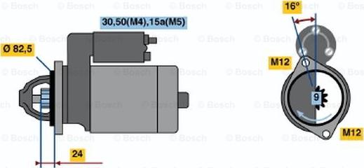 BOSCH 0 001 314 041 - Стартер autocars.com.ua