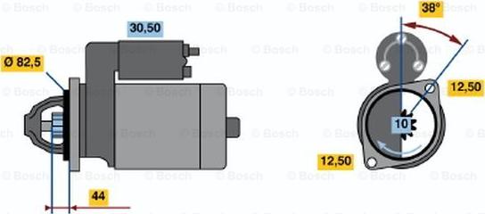 BOSCH 0 001 314 047 - Стартер autocars.com.ua