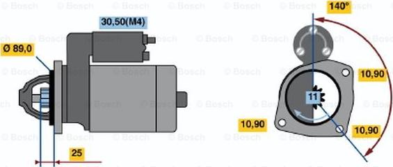 BOSCH 0 001 362 301 - Стартер autocars.com.ua