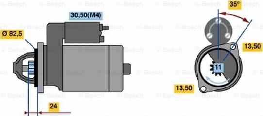 BOSCH 0 001 362 303 - Стартер autocars.com.ua