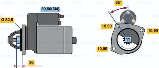 BOSCH 0 001 362 701 - Стартер autocars.com.ua