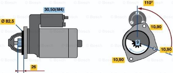 BOSCH 0 001 362 705 - Стартер autocars.com.ua