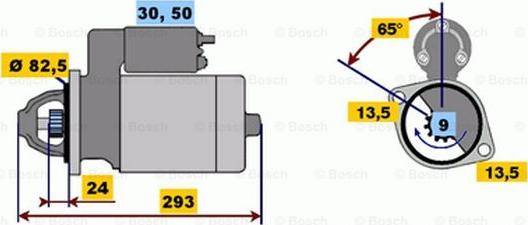 BOSCH 0 001 363 112 - Стартер avtokuzovplus.com.ua