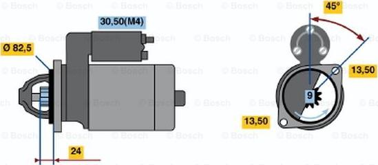 BOSCH 0 001 366 029 - Стартер autocars.com.ua