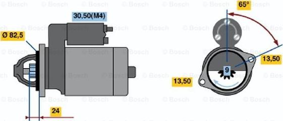 BOSCH 0 001 368 012 - Стартер autodnr.net