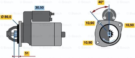 BOSCH 0 001 367 039 - Стартер avtokuzovplus.com.ua