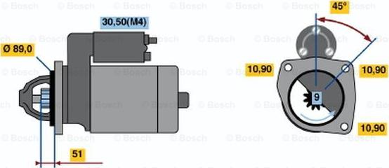 BOSCH 0 001 367 061 - Стартер autodnr.net