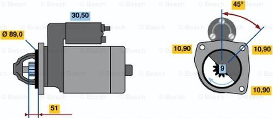 BOSCH 0 001 368 021 - Стартер avtokuzovplus.com.ua