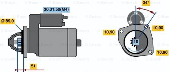 BOSCH 0 001 368 078 - Стартер avtokuzovplus.com.ua