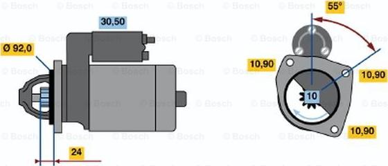 BOSCH 0 001 369 020 - Стартер autodnr.net