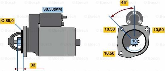 BOSCH 0 001 369 106 - Стартер autocars.com.ua